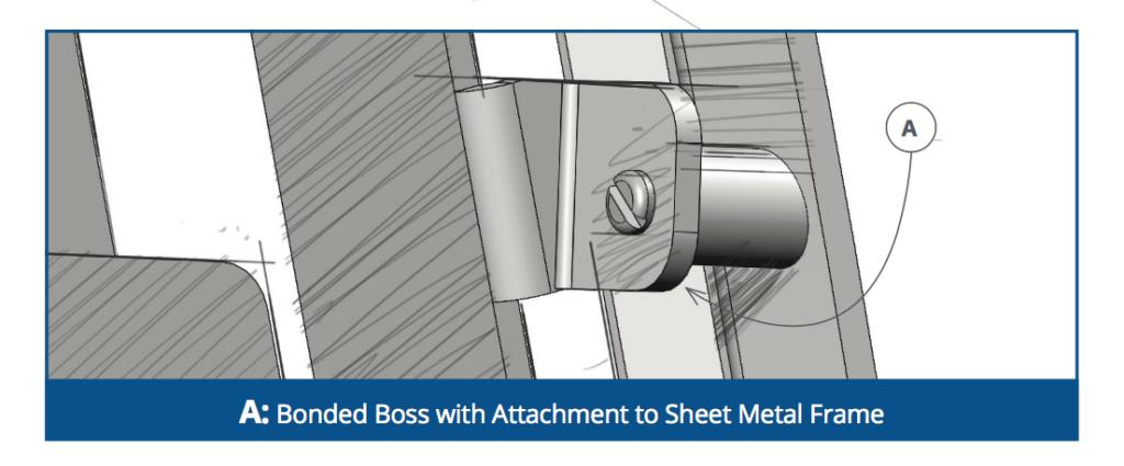 Bonded Bosses With Sheet Metal Attachments